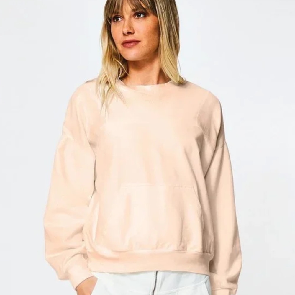 Young Fabulous & Broke Drew Pullover Sweatshirt in Guava Size XS Like New